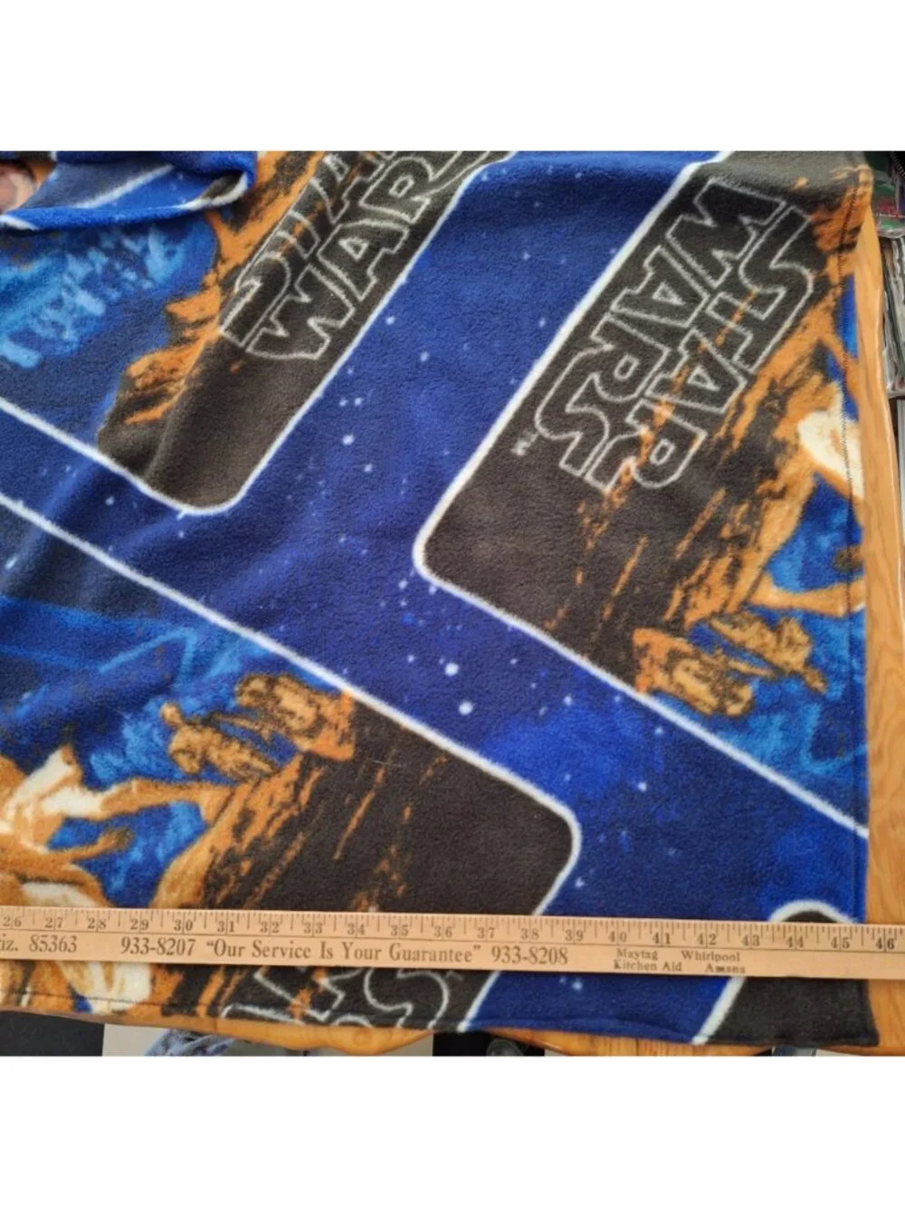 Star Wars Handmade Fleece Poncho Hooded Blue Galaxy Medium Adult Teen - Picture 5 of 10